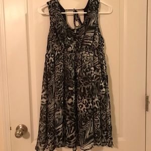 Black & Gray print dress